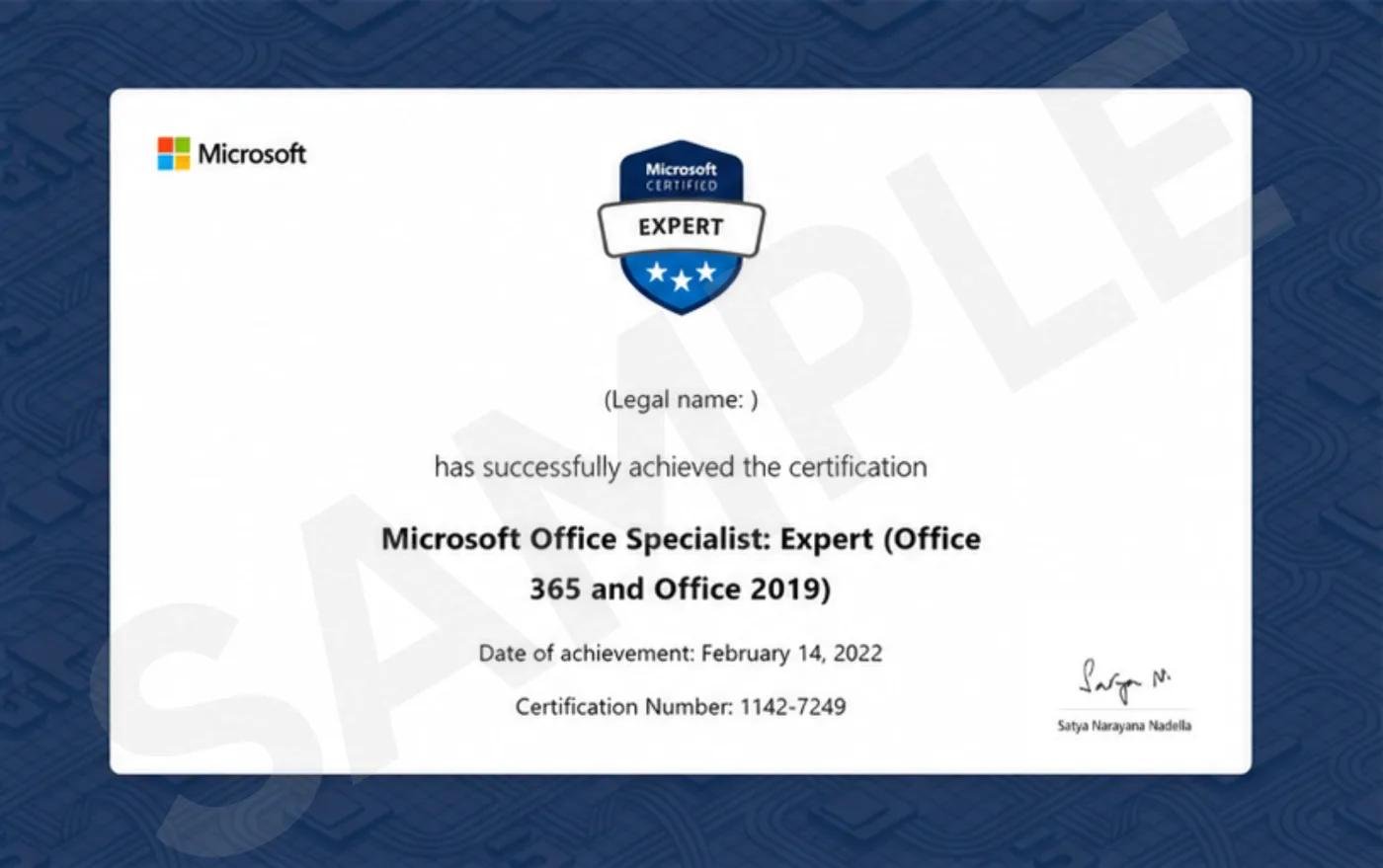 Microsoft Office Specialist: Expert, Office 365 (sample)